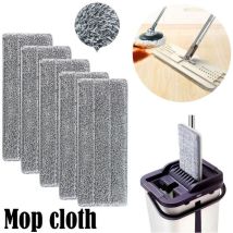 Cyslmuk - 5 pièces Serpillères en Microfibre pour Balai Lave-Sol Housse de Nettoyage de Rechange Vadrouille La Tête de Ménage de Vadrouille pour