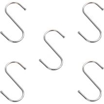 5 Pieces Stainless Steel Hooks, Hanging Hook, Kitchen Hooks, for Bathroom, Kitchen, Bedroom