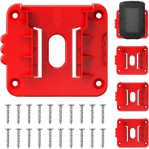 5 pièces Supports de batterie pour batteries Milwaukee M18, organisateur de batterie mural