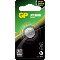 GP - CR1616–7U5 Batterie au Lithium CR1616 (3 V, Lot de 5) sous Blister (103135)