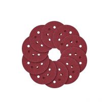 Meule - 5" (125 mm) - Anse à 8 Trous - 40/60/80/100/120/150/180/240/320/400/600/800 - Paquet de 120