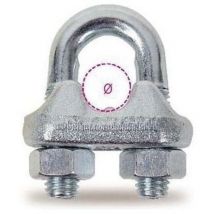 Mors - 5 pezzi etto a cavallotto zincato filetto 8 mm ø interno 5/16' etti