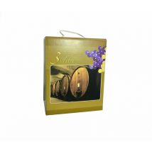5 pz solo cartone con manico per contenuto della sacca bag da vino lt 3