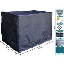 5 pzs Cubre Caja Celosía 125x85x87cm Negro Cubierta Protectora Lona