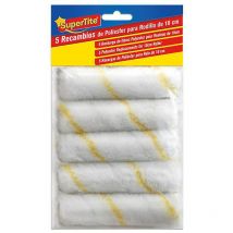 5 recharges polyester pour rouleau 10 cm