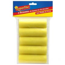 5 recharges Supertite pour rouleau en mousse 10 cm