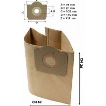 Eurostore07 - 5 sacchetti aspirapolvere lavorwash venti / ashley / gp / genio 5.212.0016 lw 1