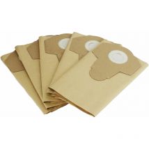 5 sacs d'aspirateur Sacs à poussière Sacs filtrants Sacs en papier adaptés à l'aspirateur eau et poussière Parkside pwd 12 A1