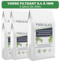 Llofer - 5 sacs de 20KG Verre filtrant 0,4 a 1mm