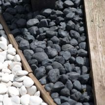 5 sacs de galet noir de 15kg