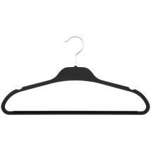 5 rutschfeste kleiderbügel rubber kunststoff grau - 5five