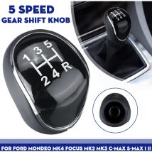 5 Speed Manual Gear Shift Knob Stick Lever For Ford Mondeo Mk4 Focus Mk2 MK3