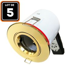 Europalamp – Einbaustrahlerhalter – Metall – Gold – IP20 – GU10