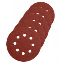 5 Stück Schleifscheibe Klett Gelocht 125mm P60