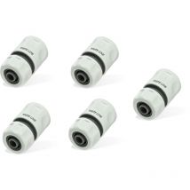 5 Stück Steckkupplung 3/4 Zoll mit Wasserstop Schlauchkupplung