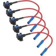 Eosnow 5 Stücke Auto Auto Sicherungshahn Adapter Micro Mini Flachsicherungen Halter