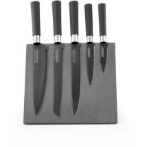 5-teiliges Messerset Auf Magnetischem Ständer, Kitchencook Slate