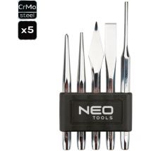 NEO - 5 tlg. Sechskant Profi Meißel- und Körnerset