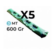 5 Tubolari Salsicciotti in pvc Rinforzato AntiVento AntiRibaltamento per Telo di Copertura Invernale per Piscina - mt. 3 da 600 Gr / Mq - 6