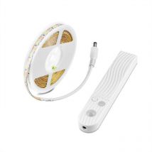 Batteriebetriebene, Wasserdichte 5v-led-leuchte Mit Bewegungsmelder, Intelligenter Led-lichtleiste, 3500k (warmweiß) Led-lichterkette, 2 M Langem 