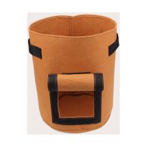 Trimec - 5 x 7 gallon planting bags planting bags, breathable and durable pots, garden planting bags with window and handles for potatoes carrots