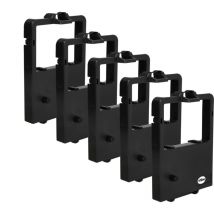 Vhbw - 5 x bande d'encrage pour imprimante matricielle nec Dot-Matrix Printer pinwriter p 30, pinwriter p 32 q, pinwriter p 3200, pinwriter p 33