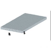 5 x chrome profile h.200 cm flat 30x2 mm