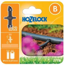 Hozelock - 12 x 2778 Straight Junction In Line Connector 4mm Micro Irrigation