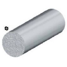 5 x profil argent h.100 cm rond plein d.8 mm