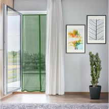 5 x moustiquaire magnétique balcon de luxe 140xh240 vert