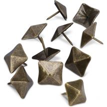 50 (19x19x20mm) clous de tapissier, clous décoratifs en laiton, clous de tapissier vintage pour meubles, canapés, fauteuils, lits et chaises