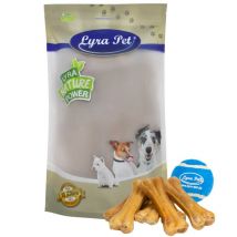 50 pièces d'os à mâcher Lyra Pet env. 12 cm + balle de tennis