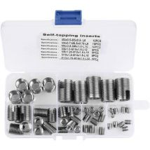 Tunwit - 50pcs 302 stainless steel self-tapping thread inserts, spiral self-tapping thread insert screw