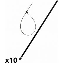 10 bridas reutilizables para cables 7,6x370mm Zenitech