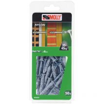 50 Chevilles à frapper ø 6 x 40 mm Molly M36450-XJ