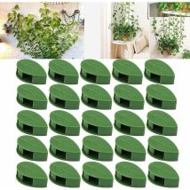 Clips De Soporte Para Plantas, 50 Unidades. Clips De Fijación A La Pared Para Plantas Trepadoras. Clips De Pared Autoadhesivos Con Forma De Hoja Para 