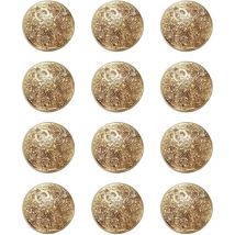 50 Gros Boutons DoréS Mercerie Pour Blazer MéTal à Coudre 18 mm,Couvre Boutons Couture Manchette Femme Chemise Smoking,Perfect Homme Bouton Pantalon