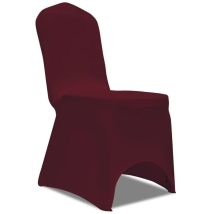 Torana - 50 housses de chaise extensibles bordeaux