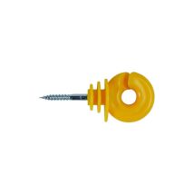 HORIZONT – Isolateur fil FARMER IS-S jaune – 50 pièces – Tension 24 000V, fixation 12mm, traitement UV