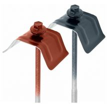 50 Kits de Fixation Sommet d'Onde pour Tôle Axel Plus Coloris: Rouge Tuile ral 8012 - Dimension vis: 6.3 x 150 mm (support bois)