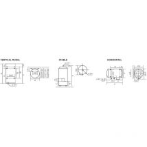 Schmaler gepanzerter vertikaler Wand-Warmwasserbereiter THERMOR 50 L 2000 m - 241039
