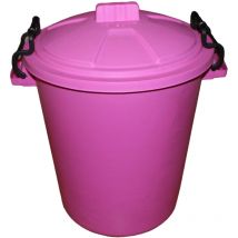 50 Litre Pink Plastic Outdoor Bin