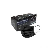 50 Maschere di protezione monouso, tipo chirurgico, nero