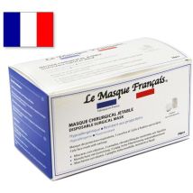 Masques chirurgicaux jetables fabriques en france / blanc Lemasquefrancais MASQUETYPEIIR