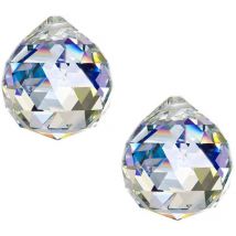 50 mm boule de cristal prisme verre arc-en-ciel lumières du jour pour décorations de fenêtre suspendues lot de 2