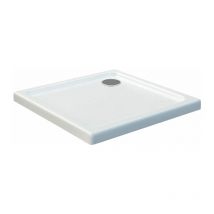Duschtasse 80 x 80 cm – 50 mm flach – Sanitär-Acryl – leichte Montage – 80 x 80 x 5 cm