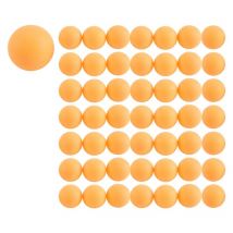 50 Pack Premium Ping Pong BäLle Fort Geschrittener Training Tischball Leichte, Langlebige, Nahtlose Orange