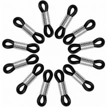 50 pcs Attache Caoutchouc Lunette,Antidérapantes Embouts chaîne de Lunettes,Réglable SiliCône D'extrémités Lunettes pour Lunettes de Lecture,Lunettes