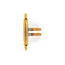 Tuttacasa - 50 pcs charniA re baroque anuba en acier plaquA laiton 14 mm pour les portes en bois
