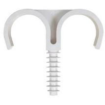 50 pcs double fixation de tuyau à battre